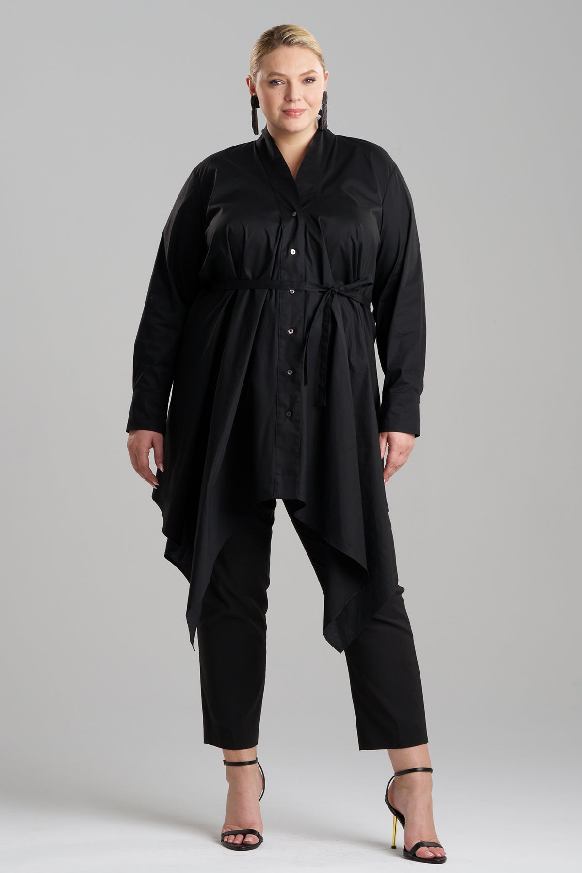 Natori Cotton Poplin Handkerchief Tunic