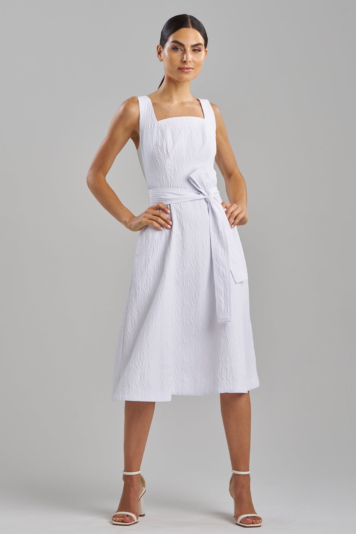 Natori Textured Jacquard Square Tank Dress