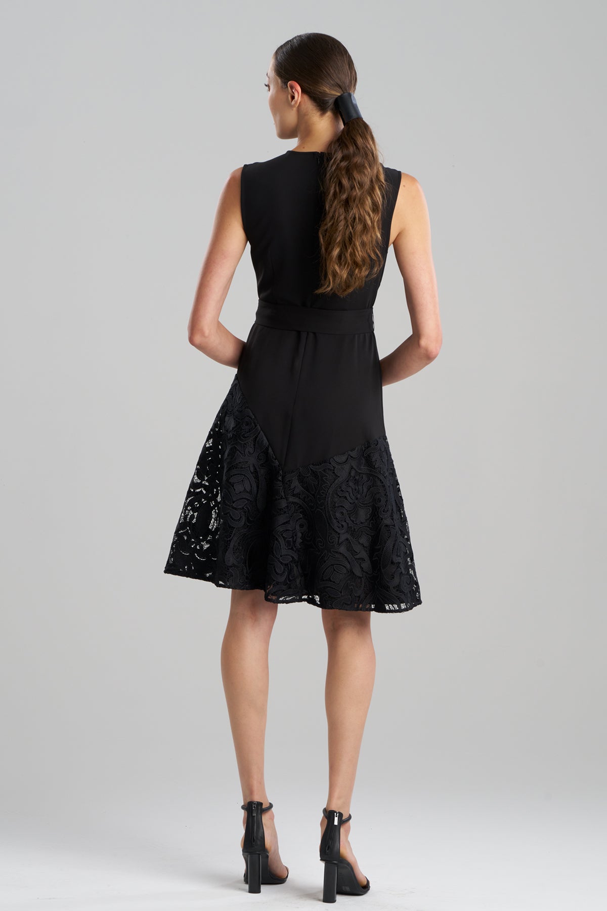Natori Suzani Lace Flare Dress