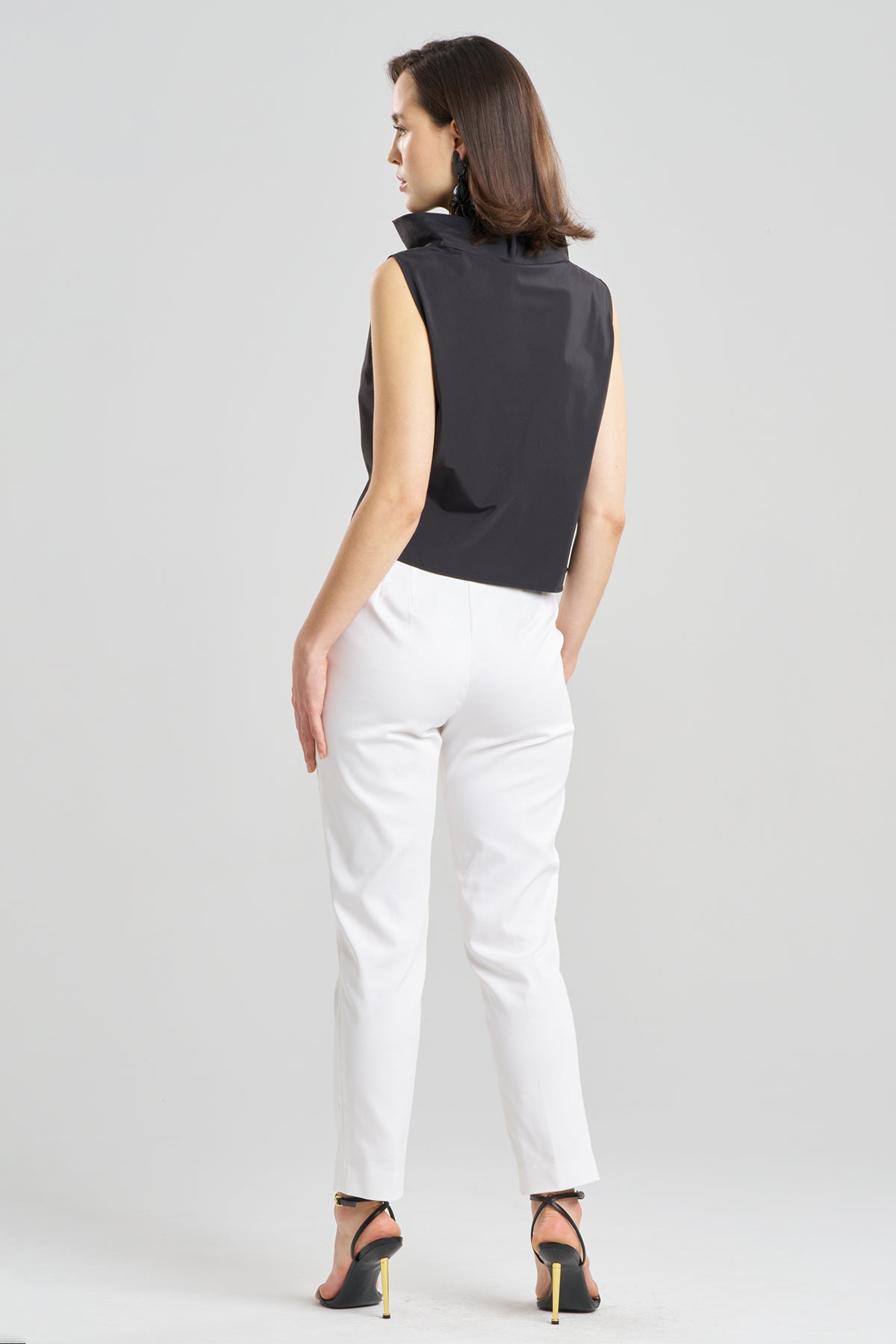 Natori Buy Techno Poplin Cowl Top in Black Online