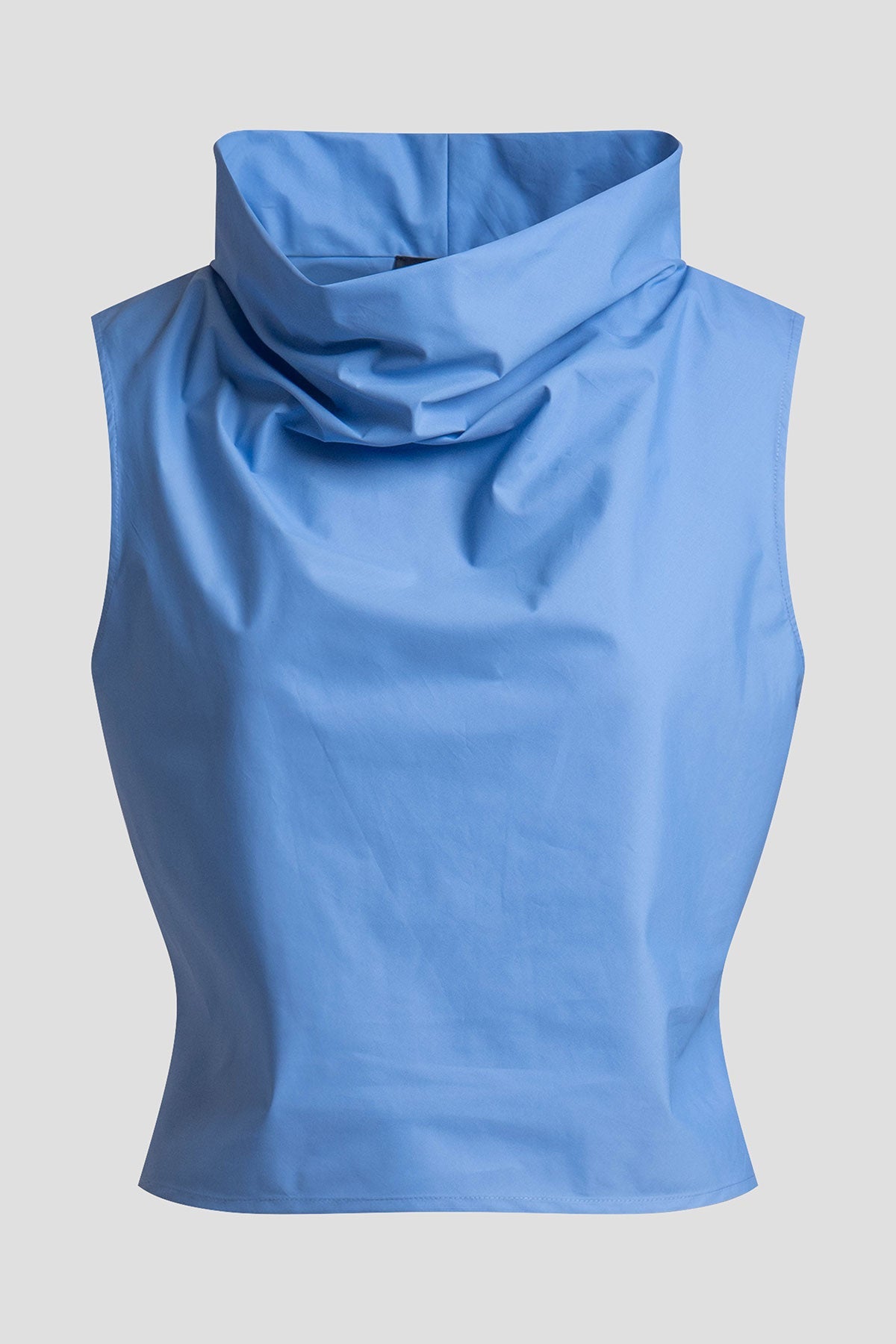 Natori Techno Poplin Cowl Top