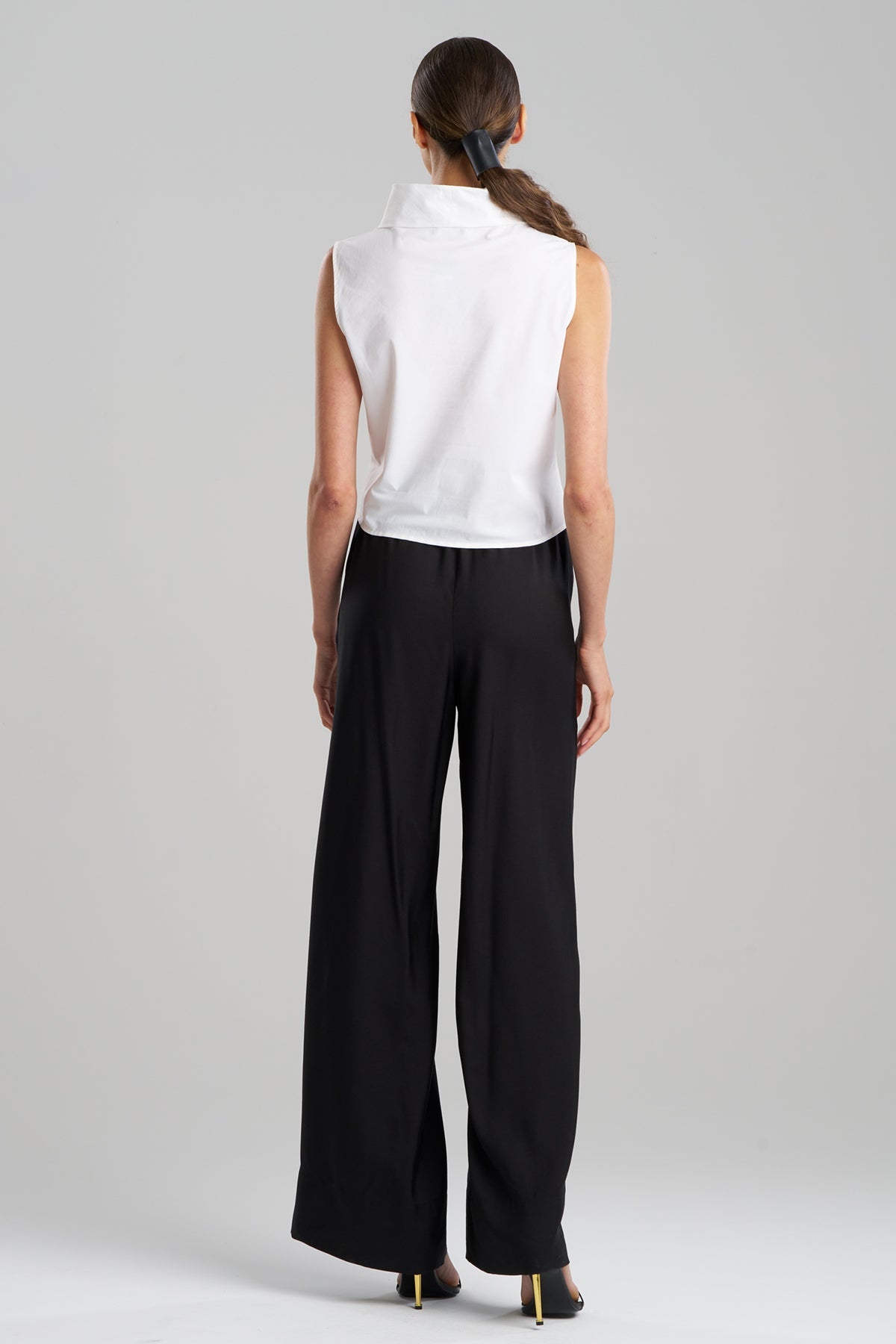 Natori Buy Techno Poplin Cowl Top in White Online