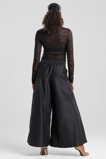Natori Peony Allover Sheer Lace Top