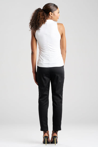 Natori Feather Lightweight Knit Twist Neck Top