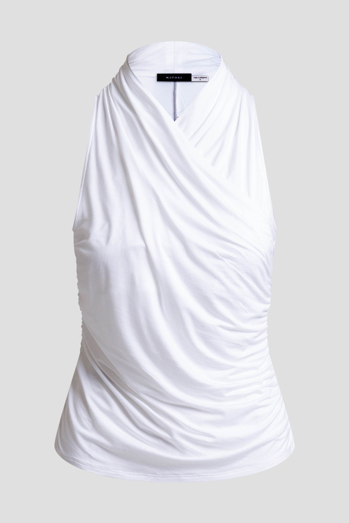 Natori Feather Lightweight Knit Twist Neck Top