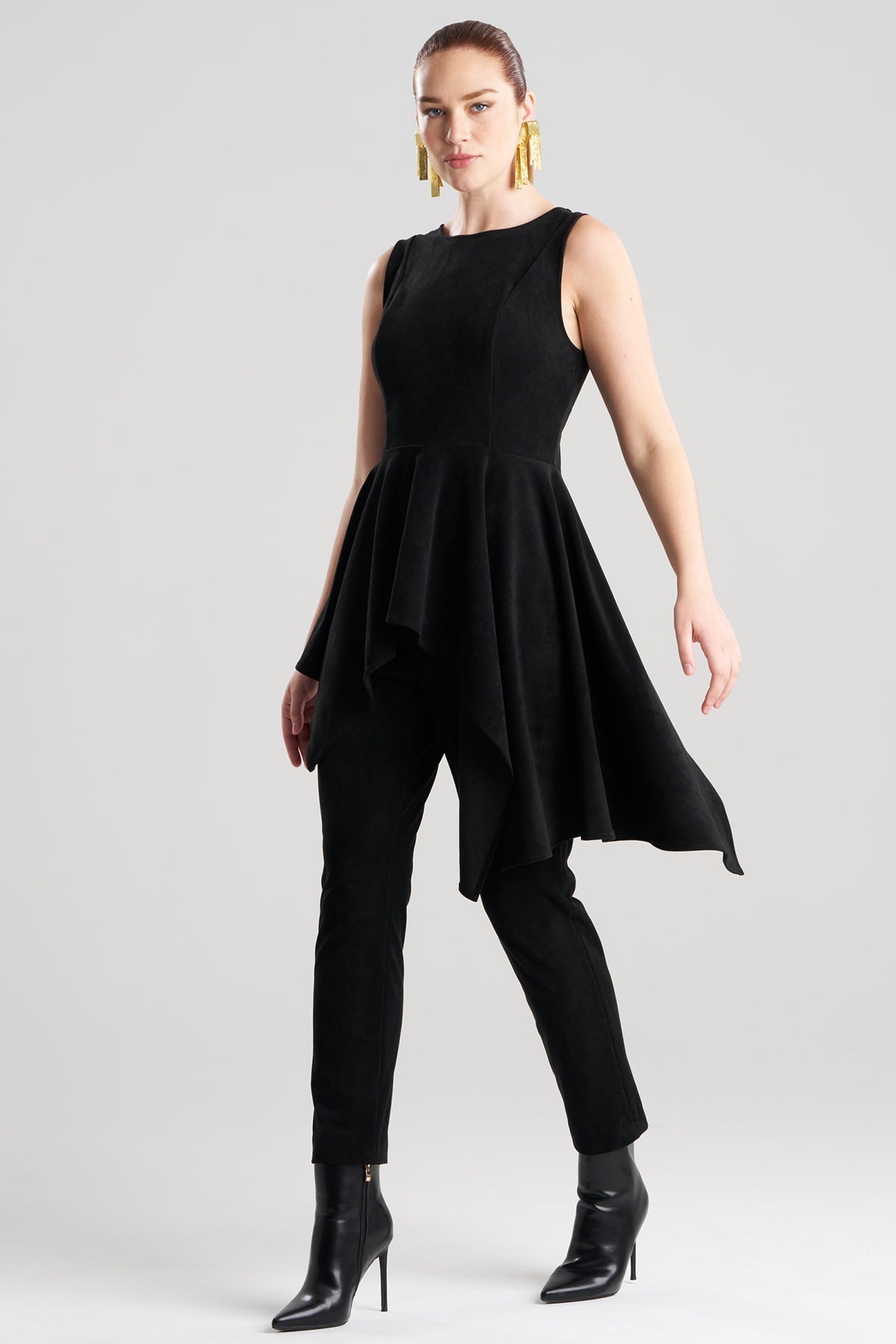 Natori Vegan Luxe Suede Cascade Top
