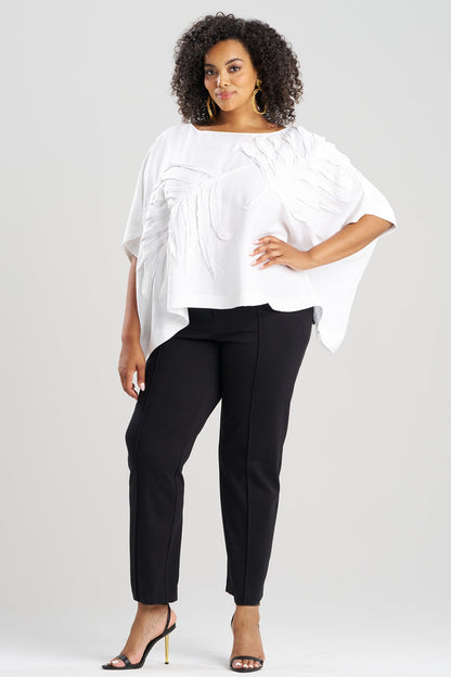 Natori Light Weight Linen Embroidered Caftan Top