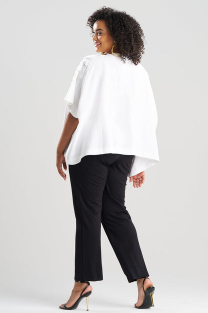 Natori Light Weight Linen Embroidered Caftan Top
