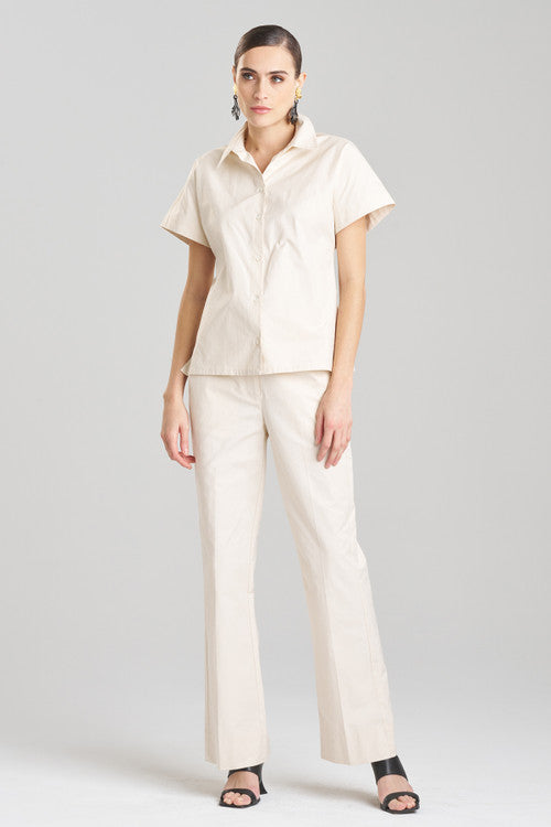 Natori Buy Techno Poplin Shirt in Cream Online