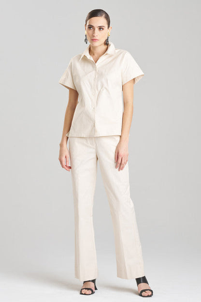 Natori Buy Techno Poplin Shirt in Cream Online