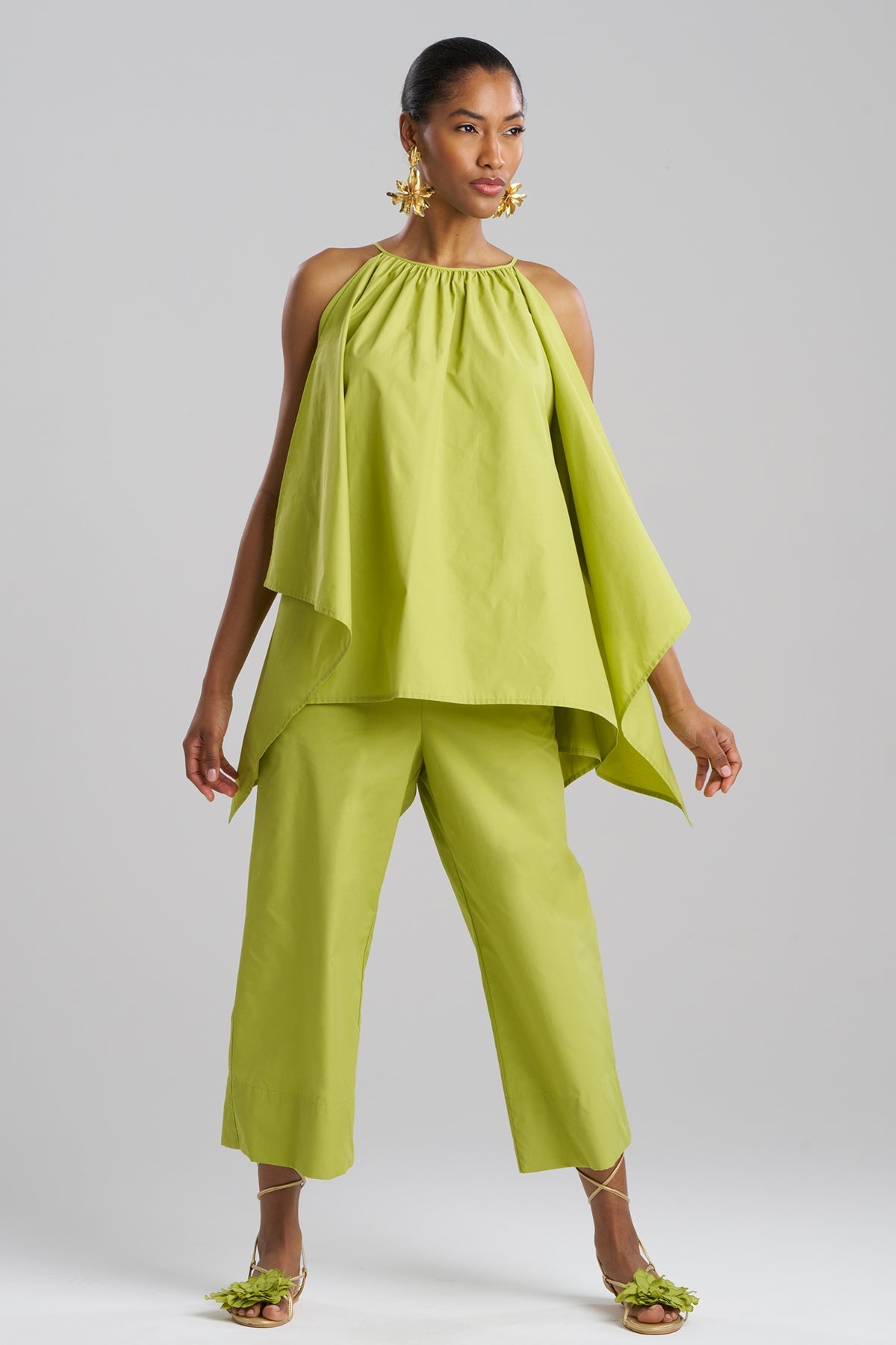 Natori Techno Poplin Handkerchief Top