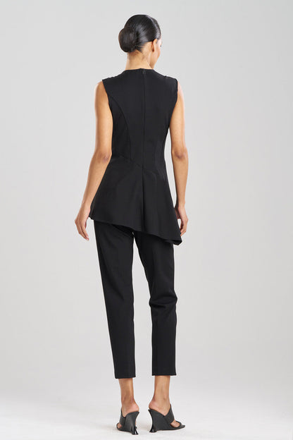 Natori Buy Compact Knit Asymmetrical Top in Black Online
