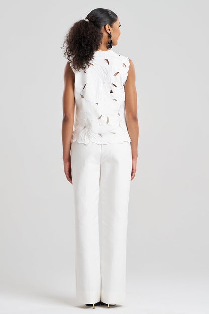 Natori Couture Canvas Embellished Top