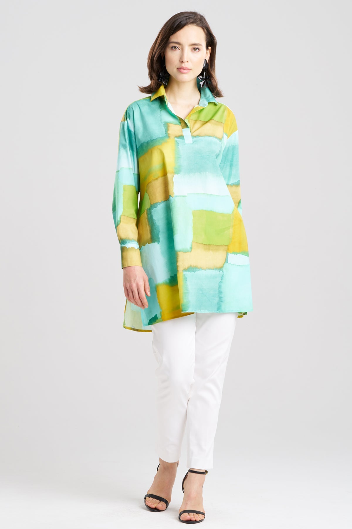 Natori Chiyo Cotton Oversized Shirt
