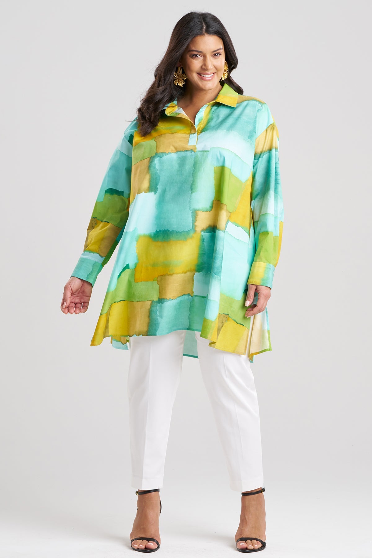 Natori Chiyo Cotton Oversized Shirt