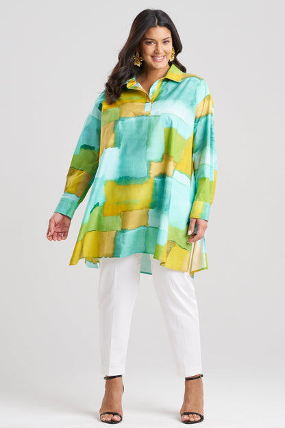 Natori Chiyo Cotton Oversized Shirt