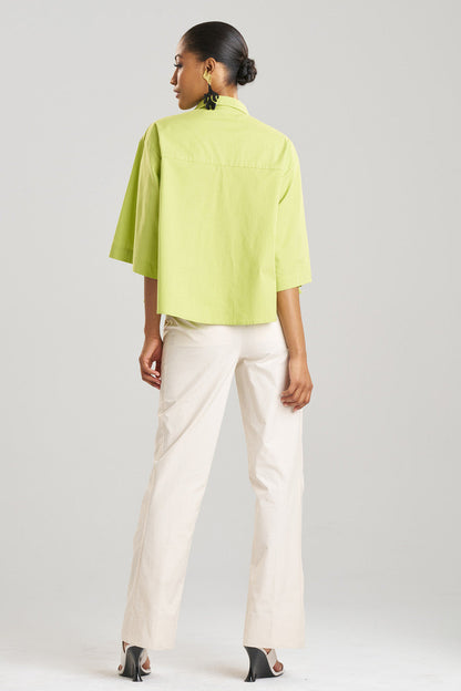 Natori Buy Cotton Poplin Trapeze Shirt in Pear Online