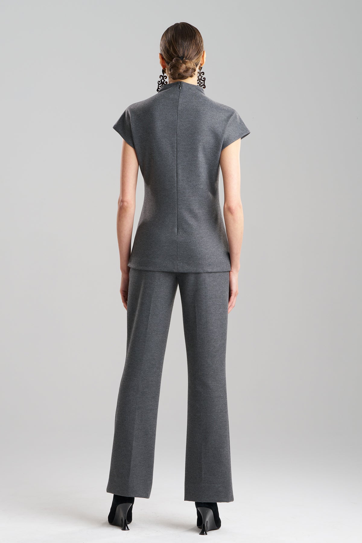 Natori Double Jersey Funnel Neck Top