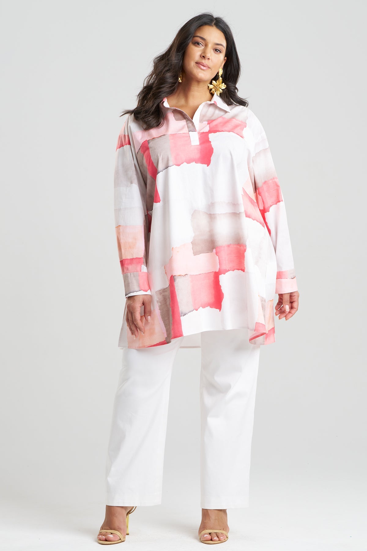 Natori Chiyo Cotton Oversized Shirt
