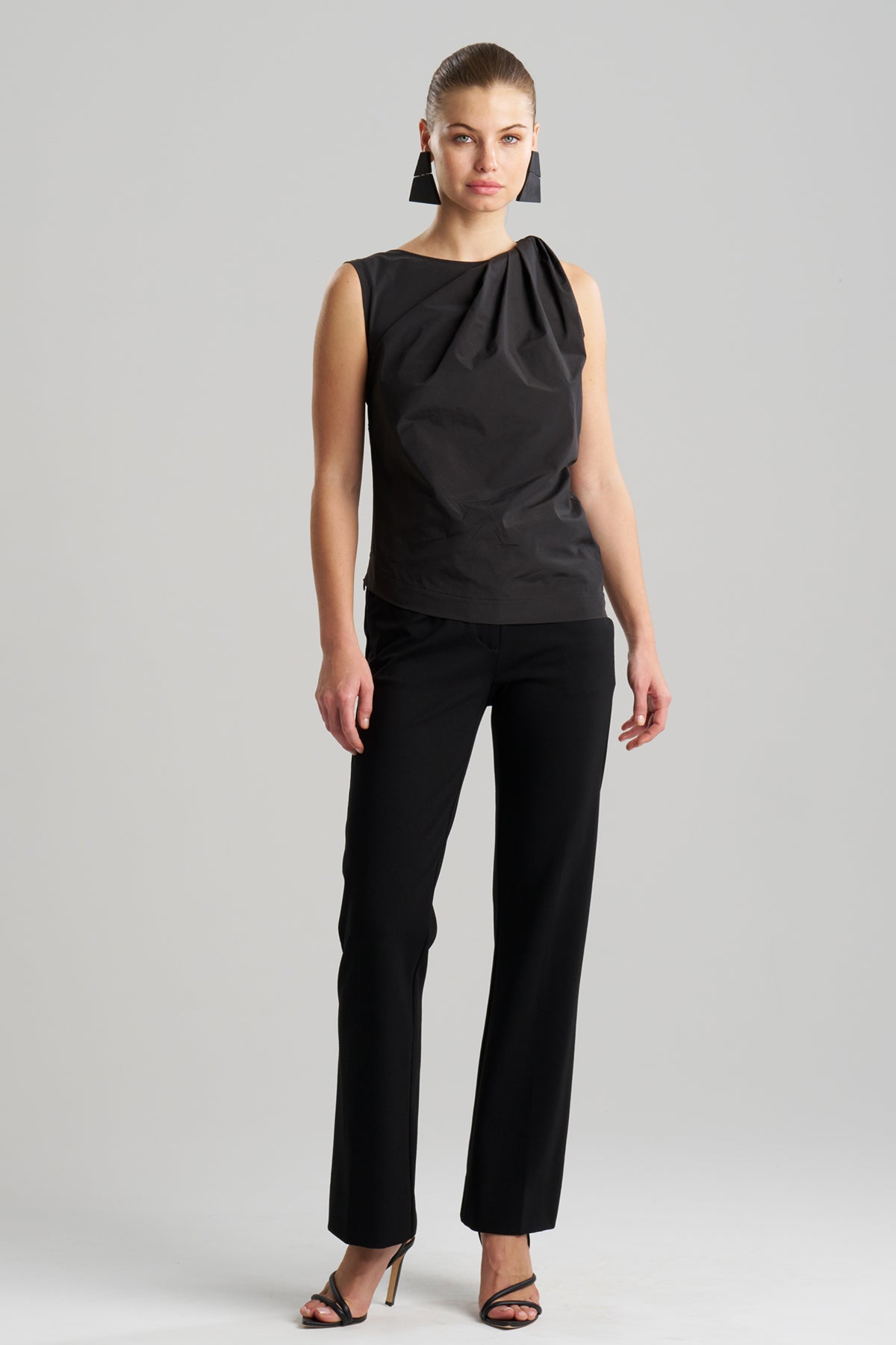 Natori Techno Poplin Origami Top