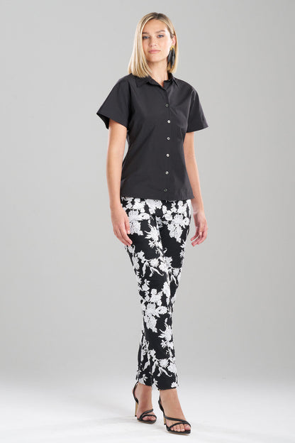 Natori Buy Techno Poplin Shirt in Black Online
