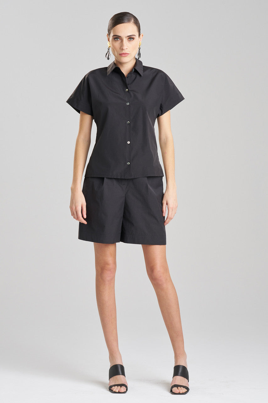 Natori Buy Techno Poplin Shirt in Black Online