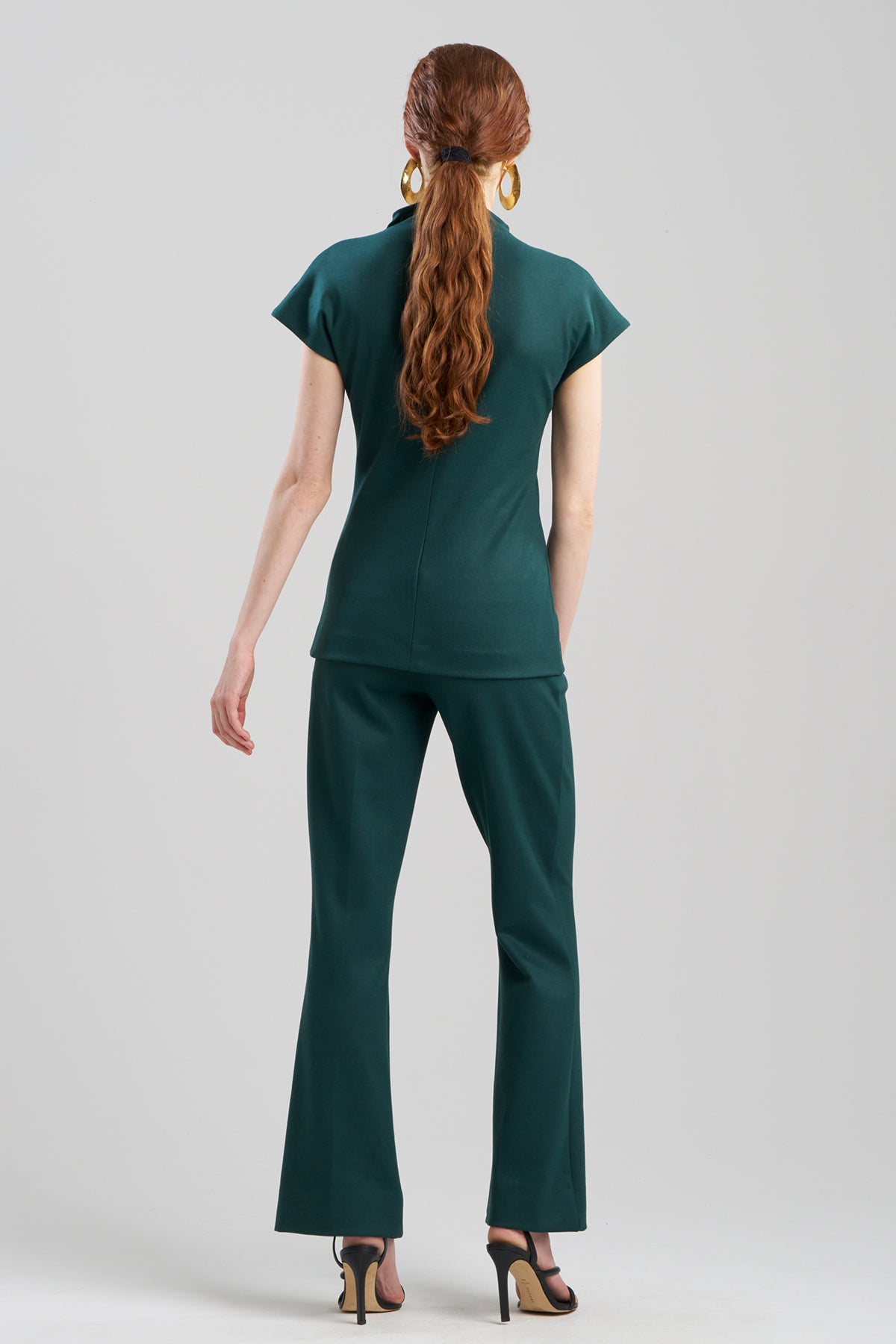 Natori Double Jersey Funnel Neck Top