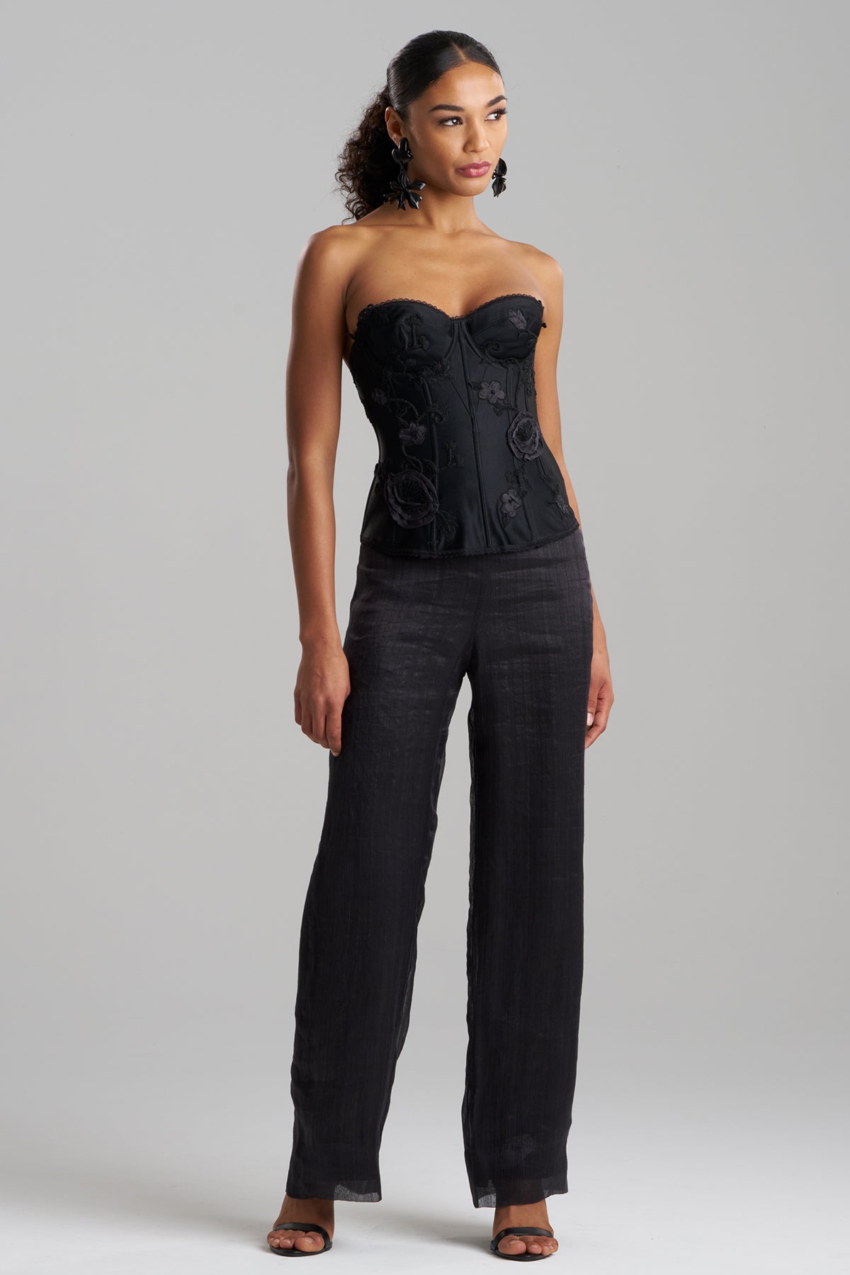 Natori Couture Piña Embroidered Bustier