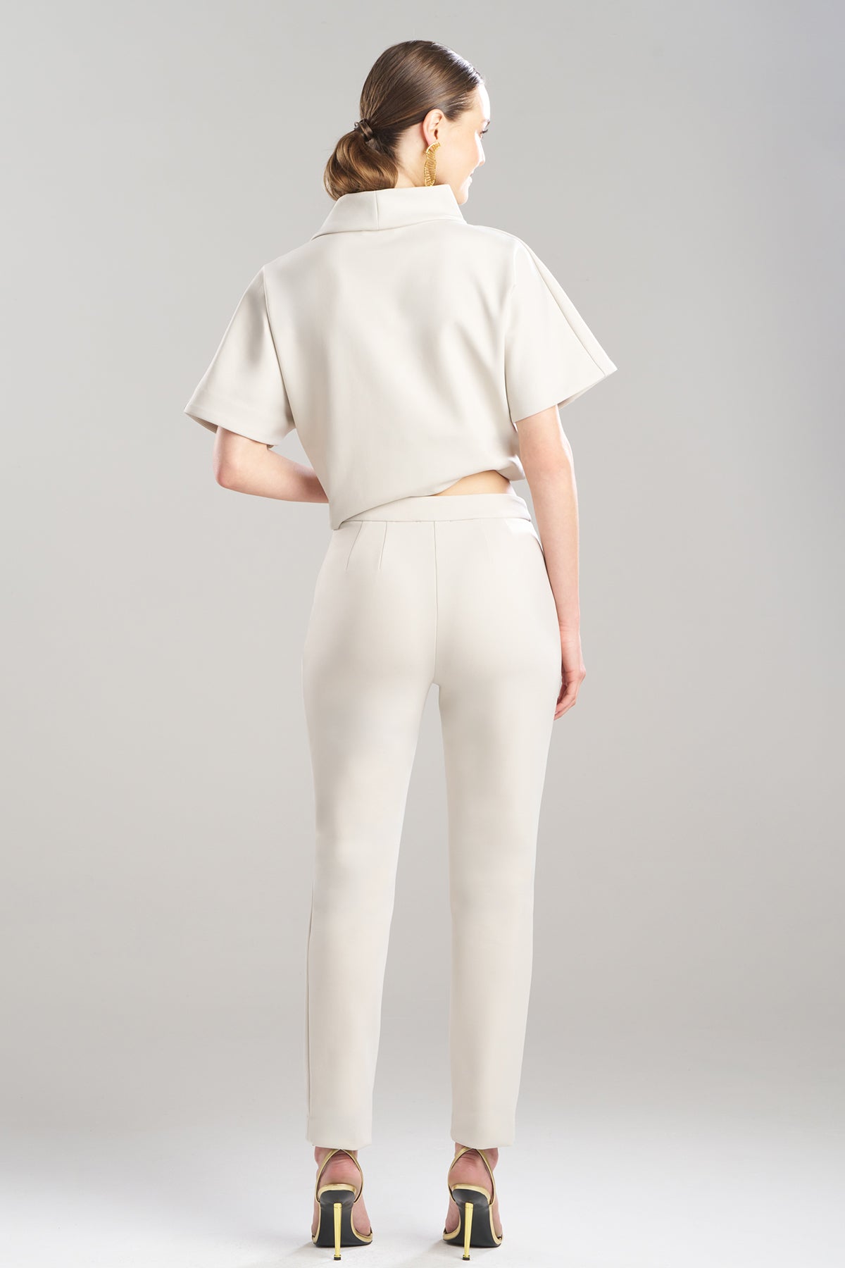 Natori Techno Crepe Side Zip Ankle Pants