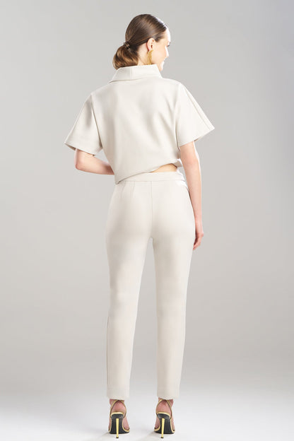 Natori Techno Crepe Side Zip Ankle Pants