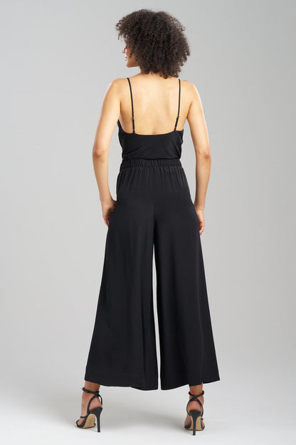 Natori Buy Couture Silk Crepe Palazzo Pants in Black Online