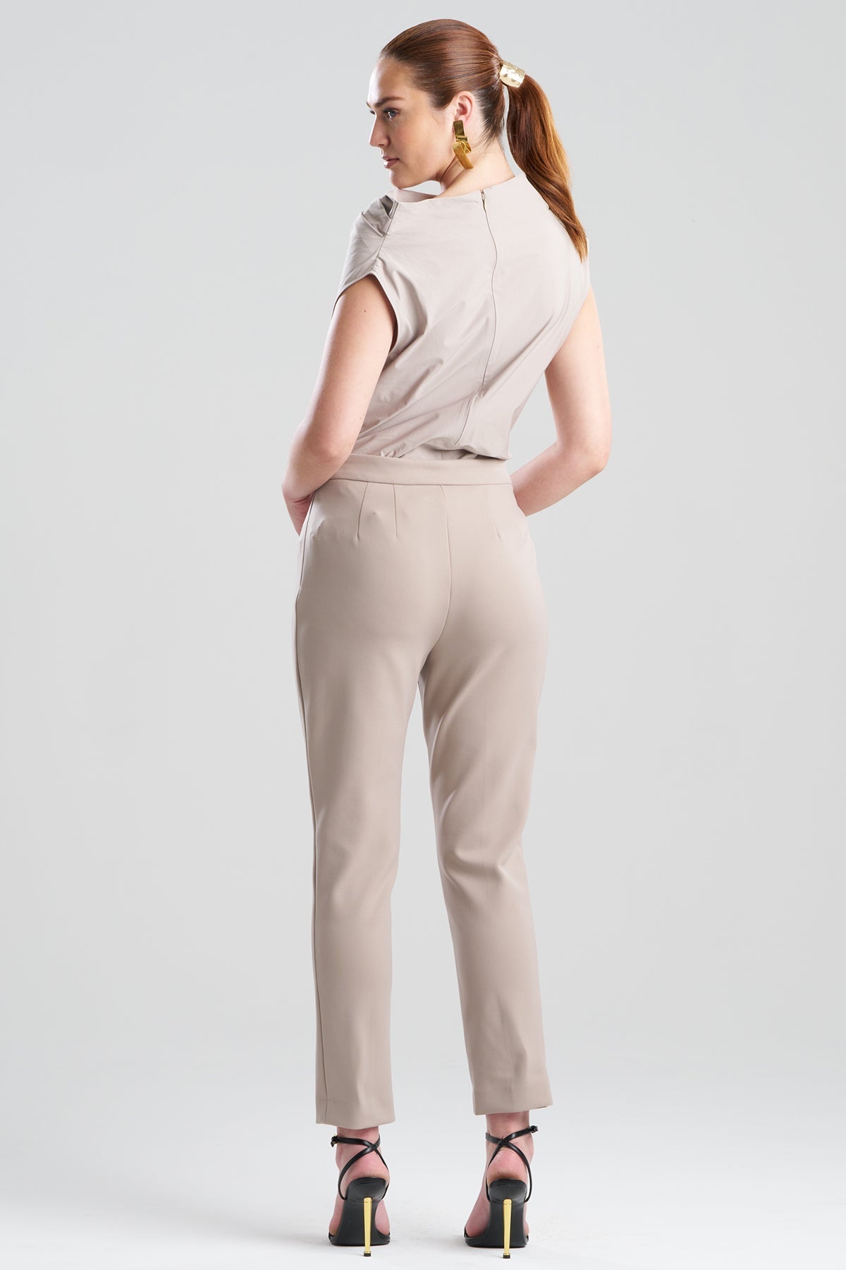 Natori Techno Crepe Side Zip Ankle Pants