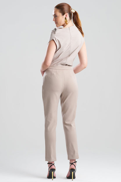 Natori Techno Crepe Side Zip Ankle Pants