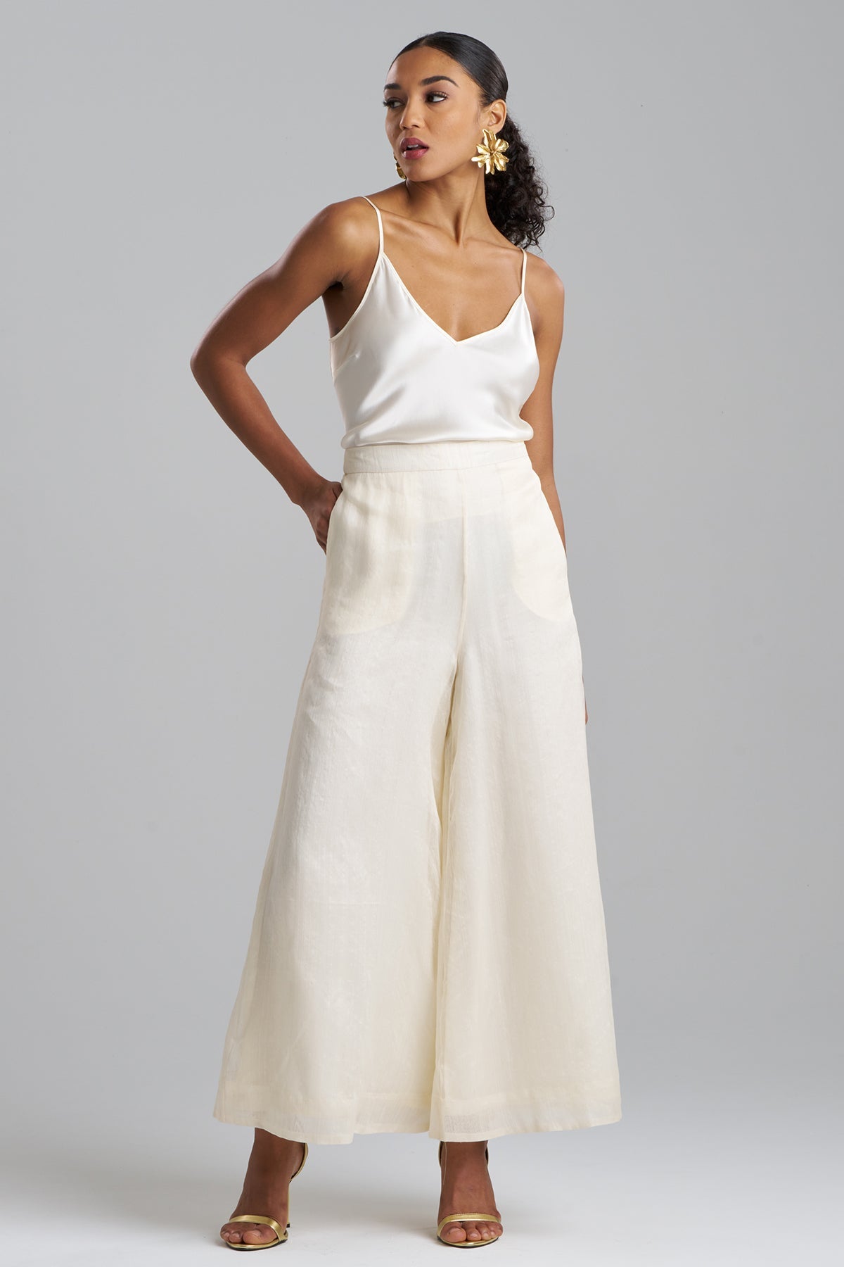 Natori Couture Piña Palazzo Pants