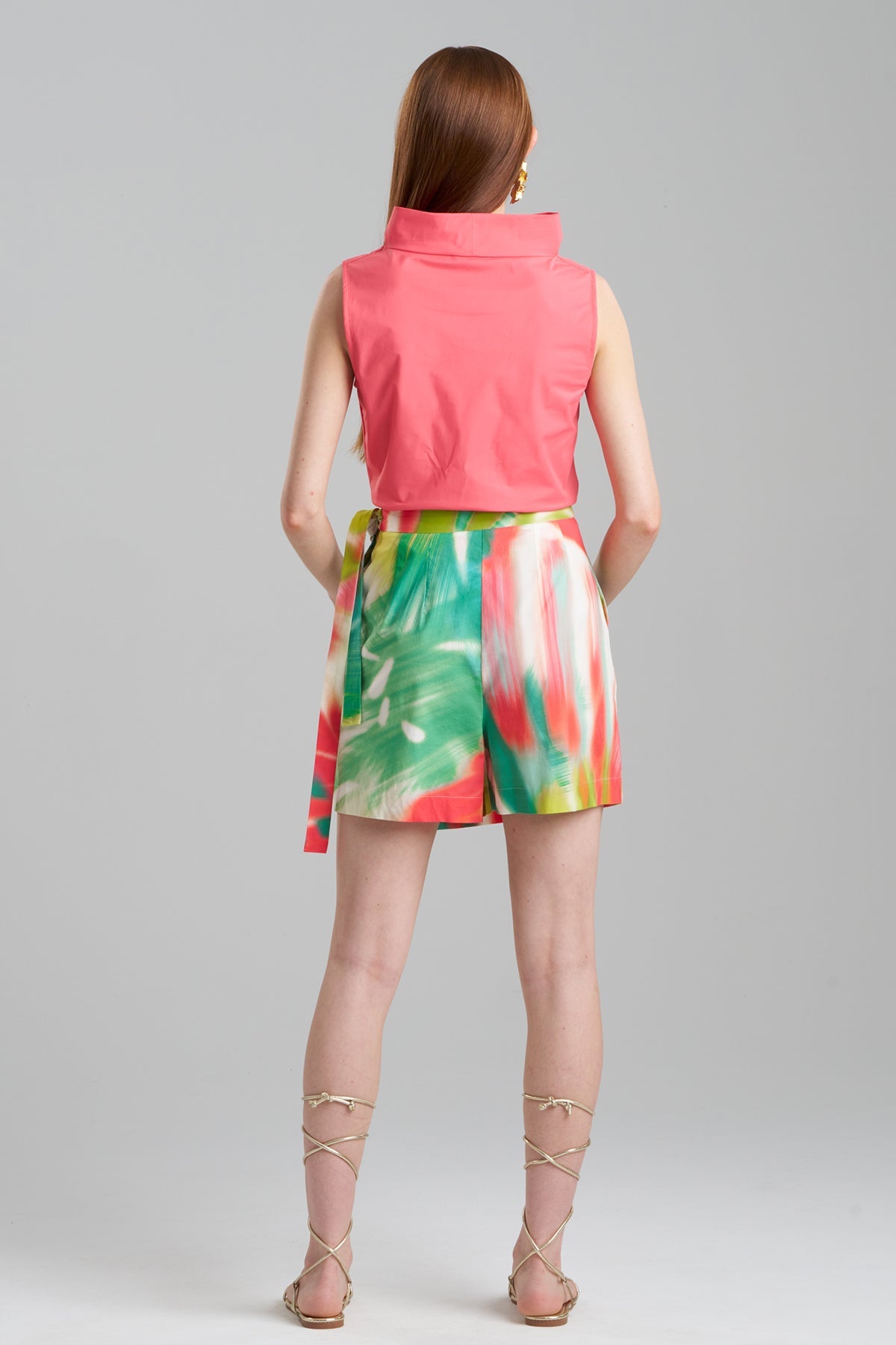 Natori Usami Cotton Wrap Skort
