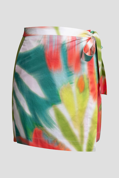 Natori Usami Cotton Wrap Skort