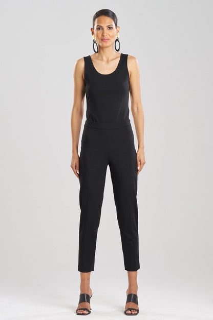 Natori Compact Knit Side Zip Ankle Pants