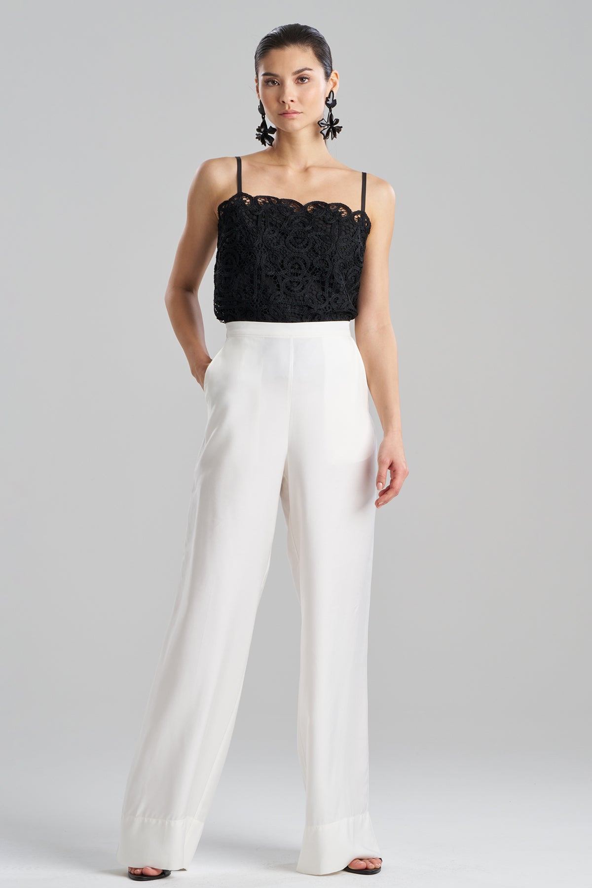 Natori Cotton Silk Twill Trousers