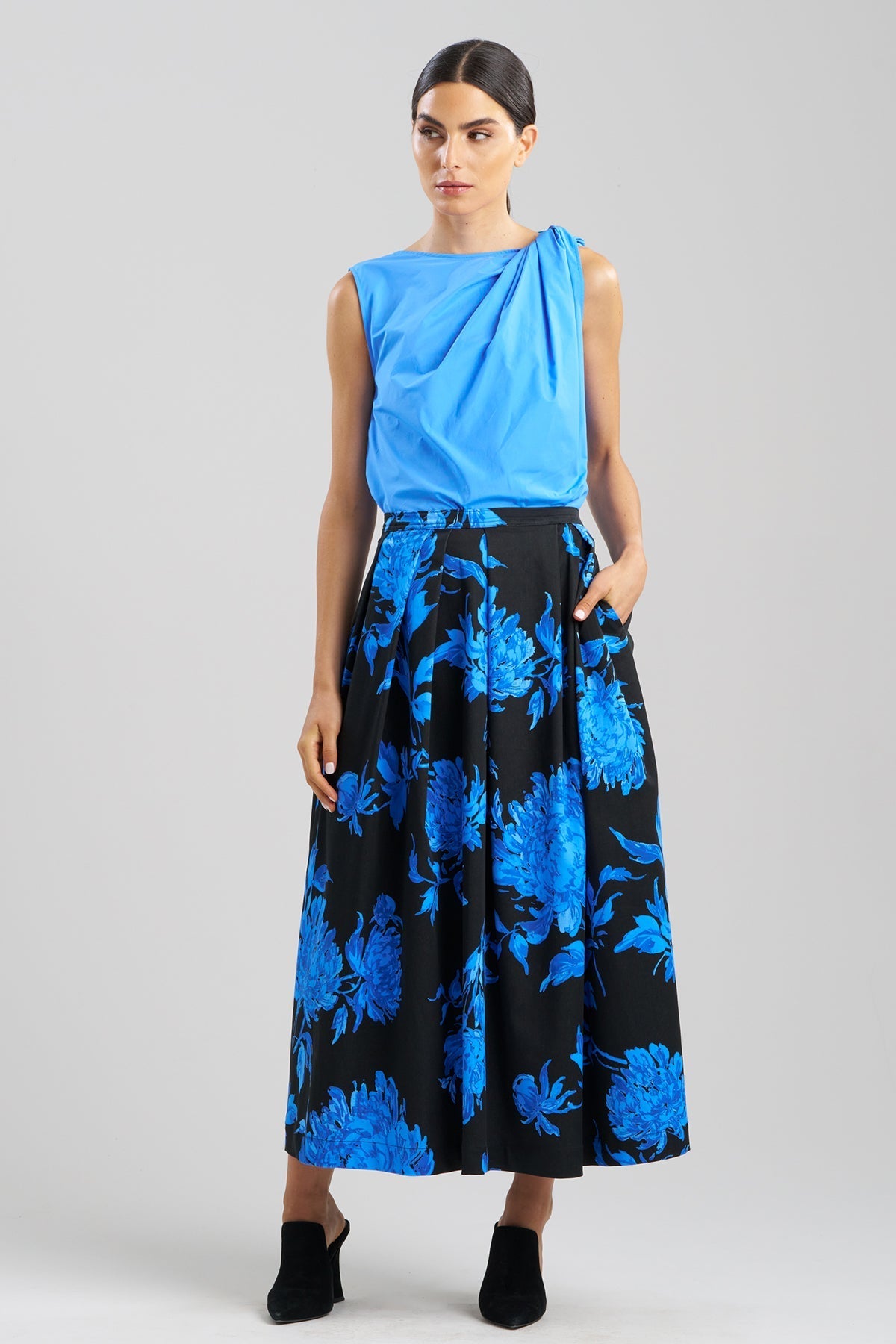 Natori Buy Miyako Printed Cotton Chino Maxi Skirt online
