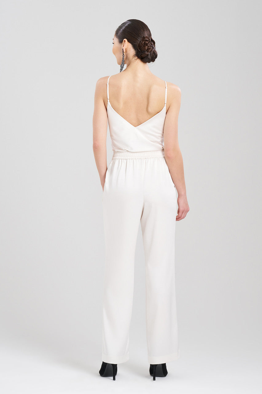 Natori Buy Luxe Charmeuse Pants in Warm White Online