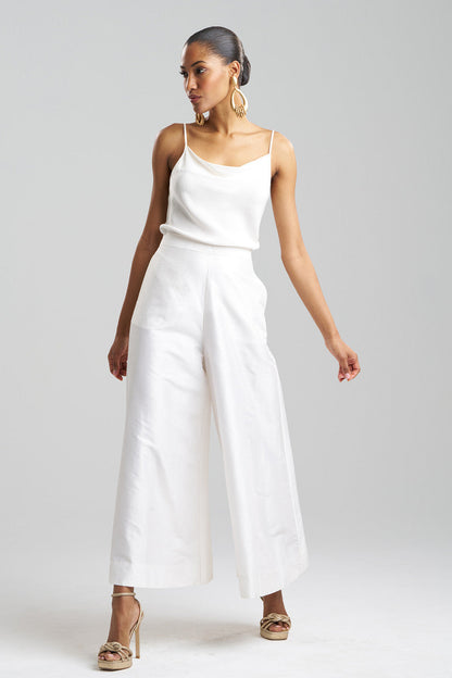 Natori Buy Couture Silk Dupioni Palazzo Pants in White Online