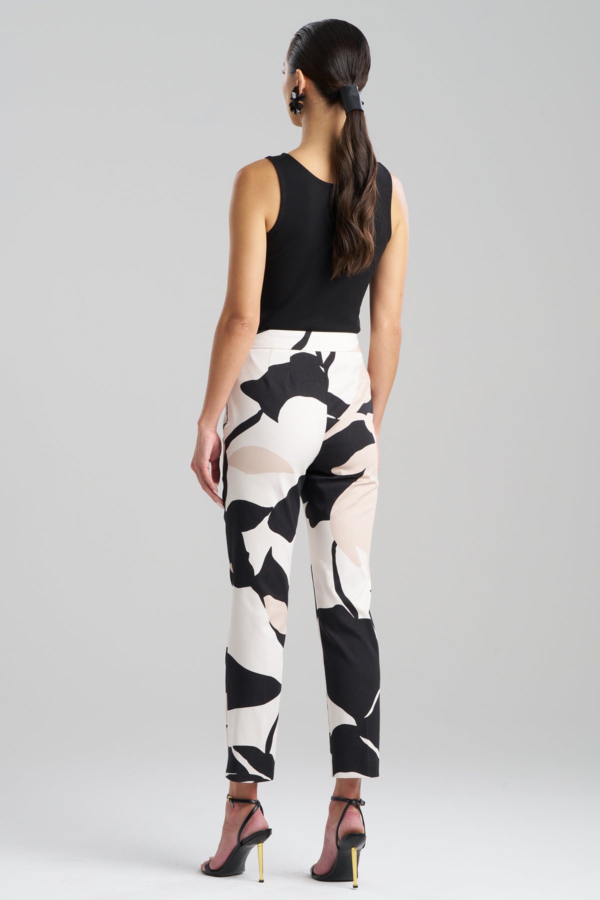Natori Nishi Cotton Side Zip Ankle Pants