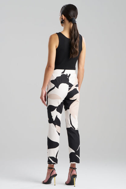 Natori Nishi Cotton Side Zip Ankle Pants