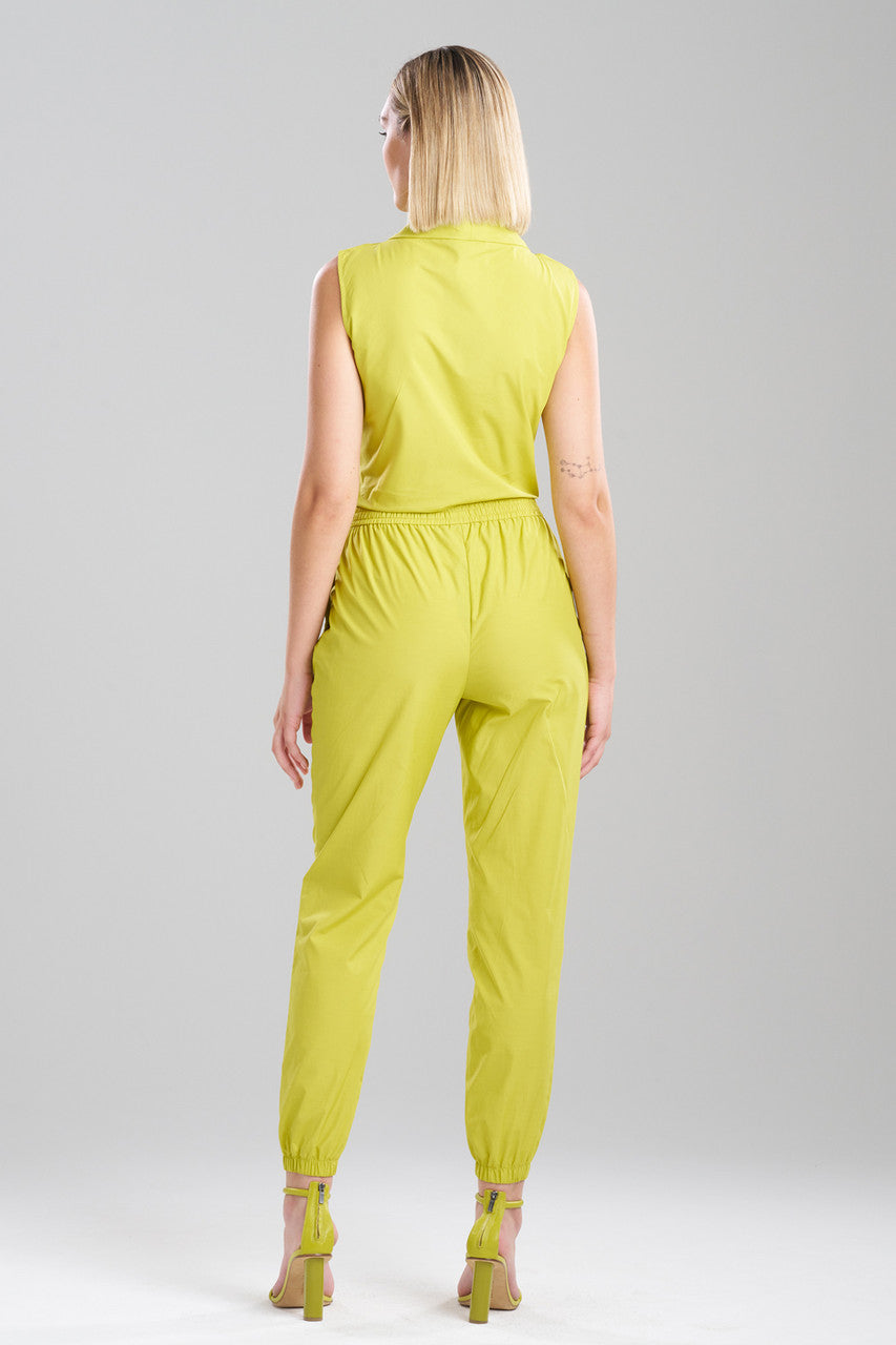 Natori Buy Techno Poplin Jogger Pants in Chartreuse Online