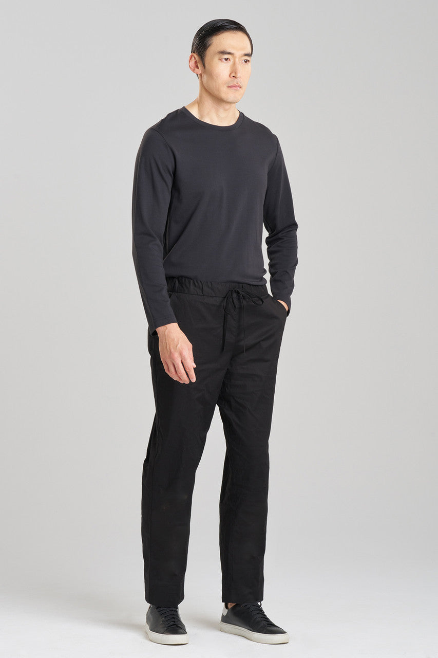 Natori Buy Dragon Techno Poplin Unisex Pants in Black Online