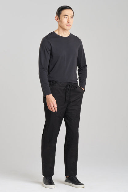 Natori Buy Dragon Techno Poplin Unisex Pants in Black Online