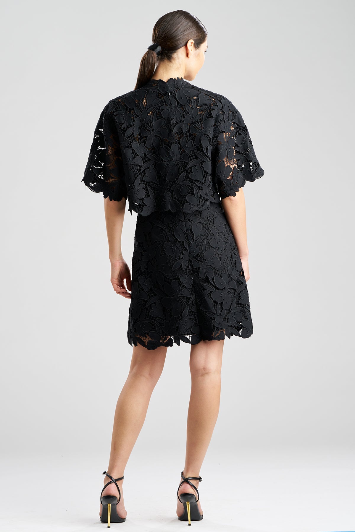 Natori Peony Floral Lace Bolero