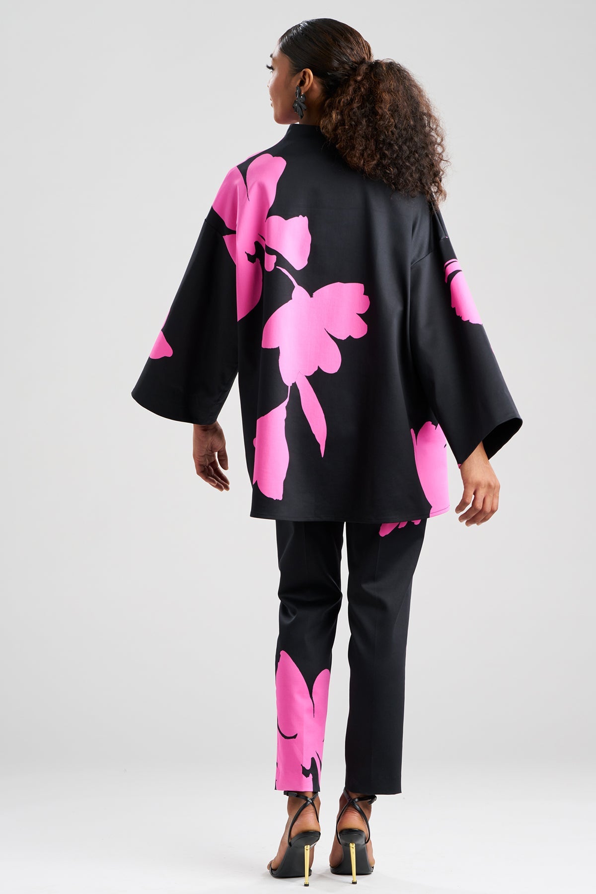 Natori Peony Cotton Chino Coat