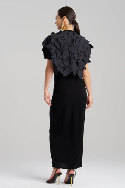 Natori Tech Cotton Taffeta Embroidered Floral Bolero