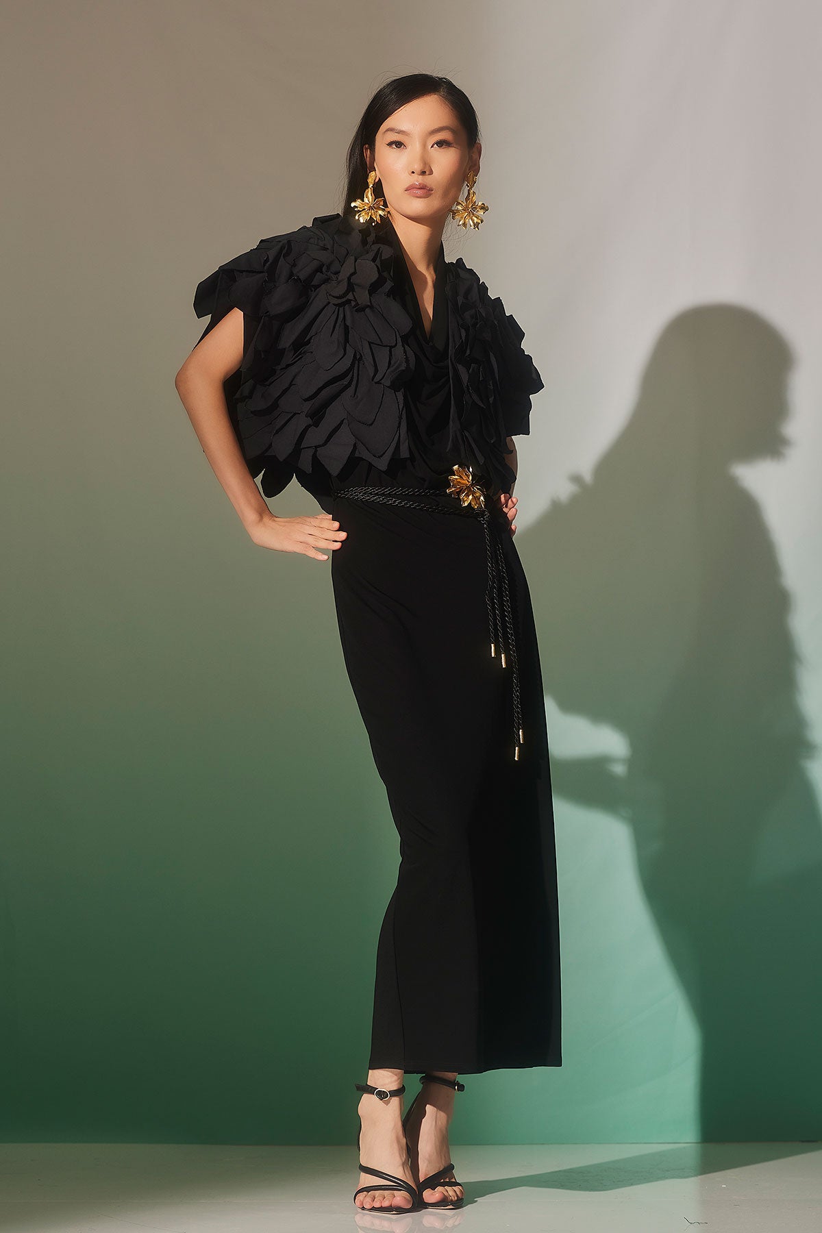 Natori Tech Cotton Taffeta Embroidered Floral Bolero